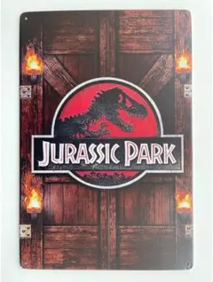 『ジュラシック・パーク』 映画ポスター　ブリキ看板　インテリア雑貨　メタルサイン