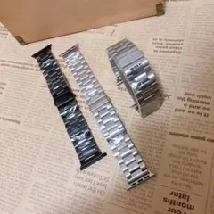 45mm アップルウォッチ　バンド ステンレスベルト