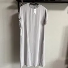 UNITED ARROWS 半袖ワンピース ライトグレーのサムネイル