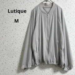 a266ルティーク【M】薄手ブルゾン スルスル素材