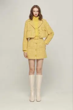 ✴︎MSMSM✴︎ 　PATOU イエロー クロップドジャケット ✴︎MSMSM✴︎ 様専用 PATOU イエロー クロップドジャケット - メルカリ
