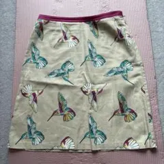 LAURA ASHLEY ハチドリプリントタイトスカートのサムネイル