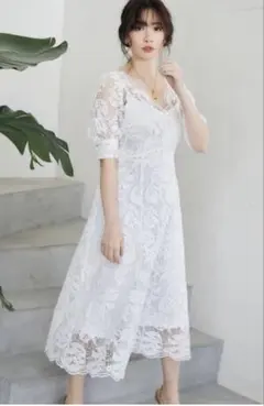 herlipto Back Lace-up Romantic Dress