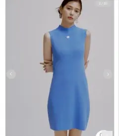 【LILY BROWN×MARY QUANT】デイジー刺繍ニットワンピース