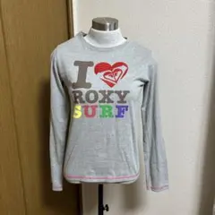 ROXY I LOVE ROXY SURF 長袖Tシャツ グレー レディースL