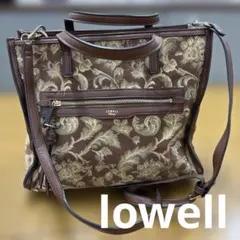 美品　lowell バック　ショルダーバック　トートバッグ　ブラウン　2wayのサムネイル