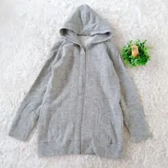 chambre de charme パーカー グレー ジップ M　ナチュラルのサムネイル