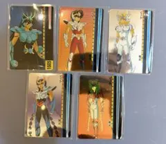 【希少】　聖闘士星矢　青銅聖闘士　5枚セット　カード