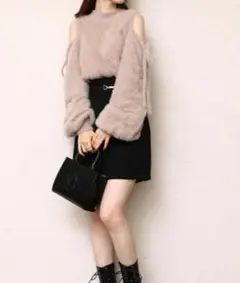 one after another NICE CLAUP フェザーニット