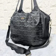 【美品】ANNA SUI　ハンドバッグ ショルダーバッグ 2way ナイロン