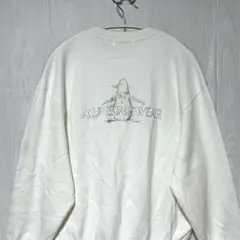 日本製 マンシングウェア ペンギン刺繍 スウェット デサント ベージュ系 L