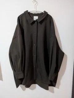 襟付きジャケット ブラウン