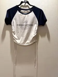 ems excite ラグラン半袖Tシャツ 絞りデザインのサムネイル
