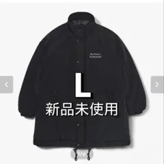 ENNOY PADDED NYLON BENCH COAT ブラック/ホワイト