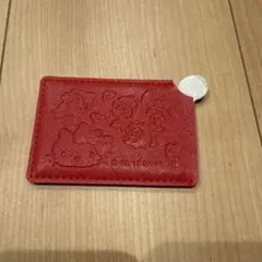 サンリオ ハローキティ カード型ミラー 赤