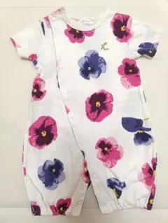 hakkababy プリント半袖2WAYカバーオール