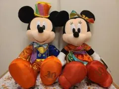 ディズニー 40周年　ぬいぐるみ　ミッキー　ミニー　ハーモニーインカラー