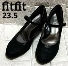 fitfit ブラック パンプス23.5cm