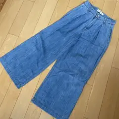 Ray BEAMS ライトブルー デニム ワイドパンツのサムネイル