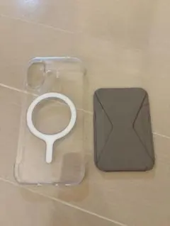 ほぼ新品】MOFT iPhone 16ケース＋ウォレットスタンドミスティグレー