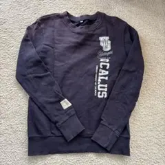 ダークグレー クルーネック トレーナー 170