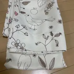 花と鳥のデザイン ドレープカーテン
