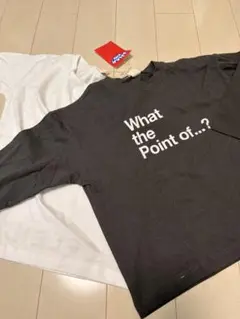 ANAPkidsグレー長袖カットソー＆ホワイトTシャツセット