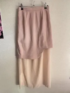 ELLIE レイヤード ロングスカート ピンクのサムネイル
