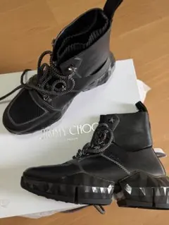 未使用 JIMMY CHOO スニーカー ブーツ イタリア 限定 本革牛革 美品のサムネイル