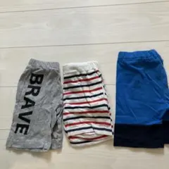 100サイズ　三枚セット　夏用パンツ　ショートパンツハーフパンツ