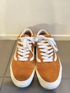 VANS オールドスクール　オレンジ スエード ローカットスニーカー
