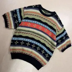 80s Aramis Club 3D Summer Knit T-Shirtのサムネイル