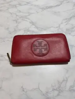 Tory Burch レザー 長財布 レッド