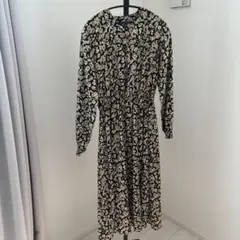 アダムエロぺ モノトーン 花柄 ロングワンピース - メルカリ