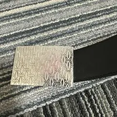 Cartier レザー ベルト シルバー/ブラック