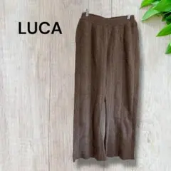 ヘリンボーン ワイドパンツ