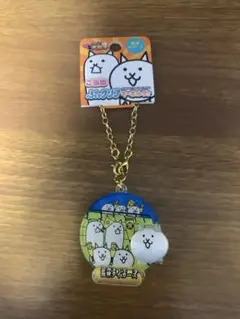 にゃんこ大戦争　ご当地ぷっクリア キーホルダー　大阪限定【阪神タイガース】コラボ
