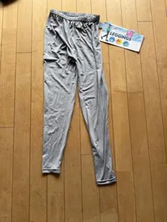 グレー M-L レギンス 吸汗速乾性