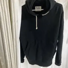 Champion ブラック フード付きパーカー M