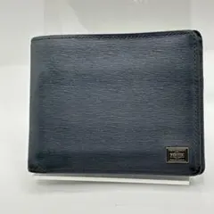 ポーター カレント ウォレット 札・カード入れ 二つ折り財布 ネイビー