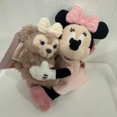 香港ディズニー　ミニー　シェリーメイ　ぬいぐるみキーチェーン