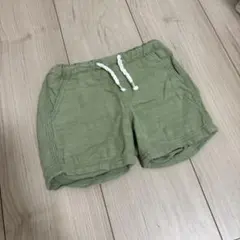 H&M 緑　ハーフパンツ　80サイズ