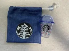 スターバックス クリアカップと巾着袋セット