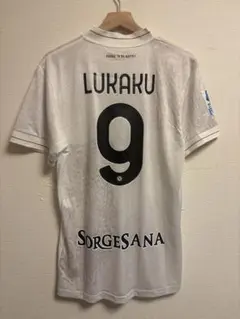 ナポリ LUKAKU 9番 シャツ EA7 ホワイト 25ー26