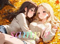c1074 かわいい イラスト アニメ A4ポスター
