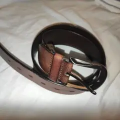 ダークブラウン レザー ベルト 3.8cm幅