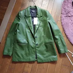 ZARA ライダースジャケット　カーキ ZARAカーキ ライダースジャケット - メルカリ