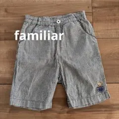familiar チェック柄 ハーフパンツ 90 ファミリア