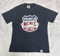 【古着】フランクリンマーシャル　Tシャツ ネイビー　L