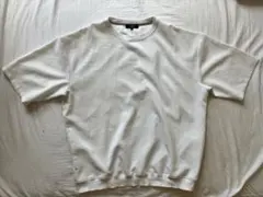 BEAMS HEART トップス 五分袖 Tシャツ ホワイト Lサイズ